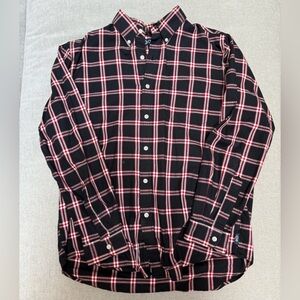 Chaps Black and Red Checkered Men's Shirt